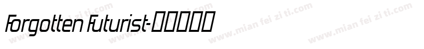 Forgotten Futurist字体转换